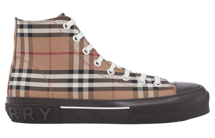 Burberry Vintage Check High Top Birch Brown 5