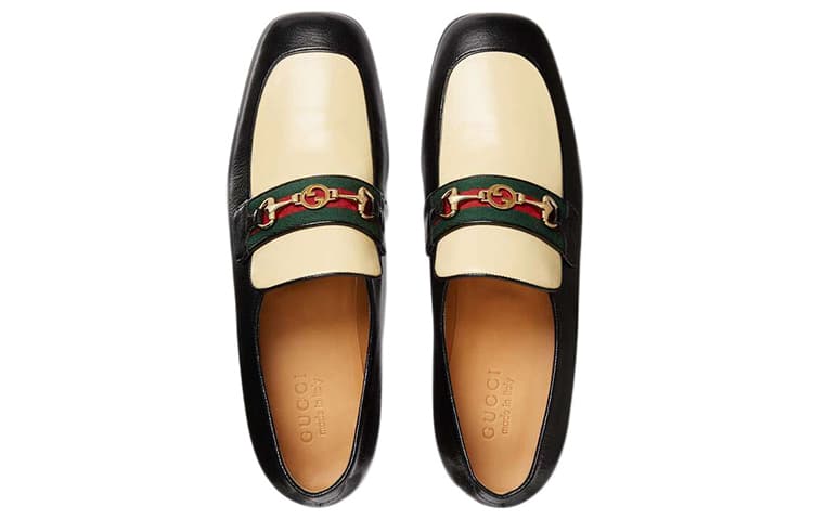 GUCCI Interlocking G Leather Loafers 5