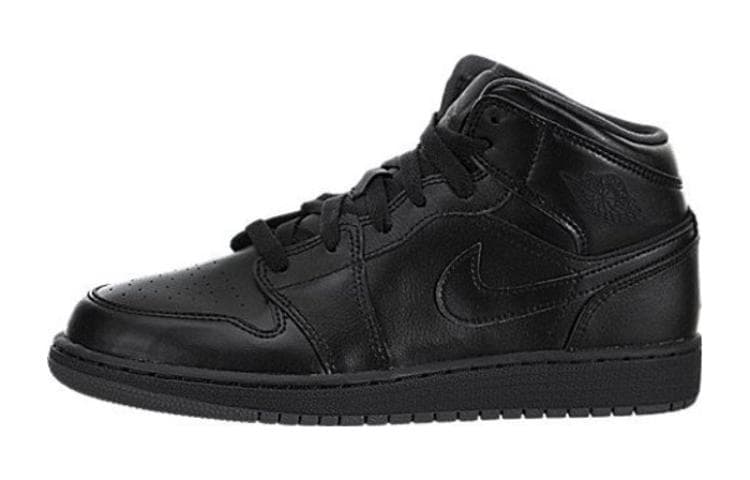 Jordan 1 Mid Triple Black 2015 GS 2