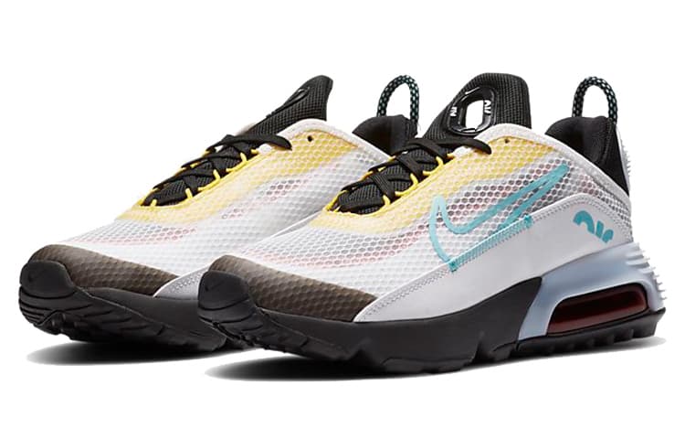 Nike Air Max 2090 White Yellow Aqua GS 6