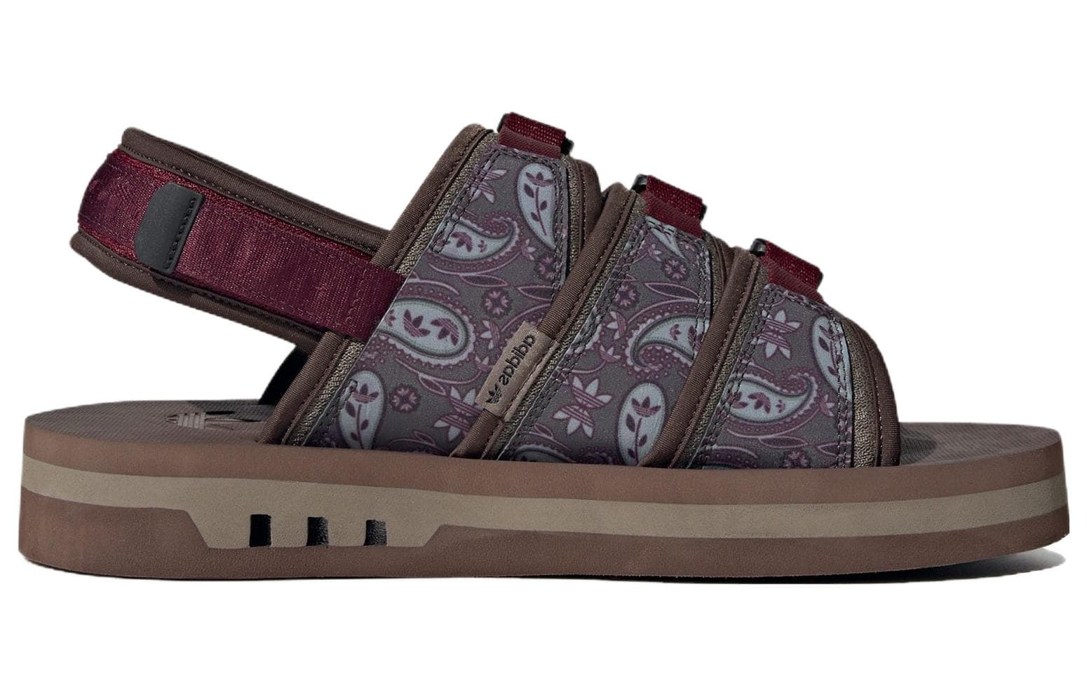 Adidas Originals AdiSTRP Sandals 'Burgundy Brown' 3