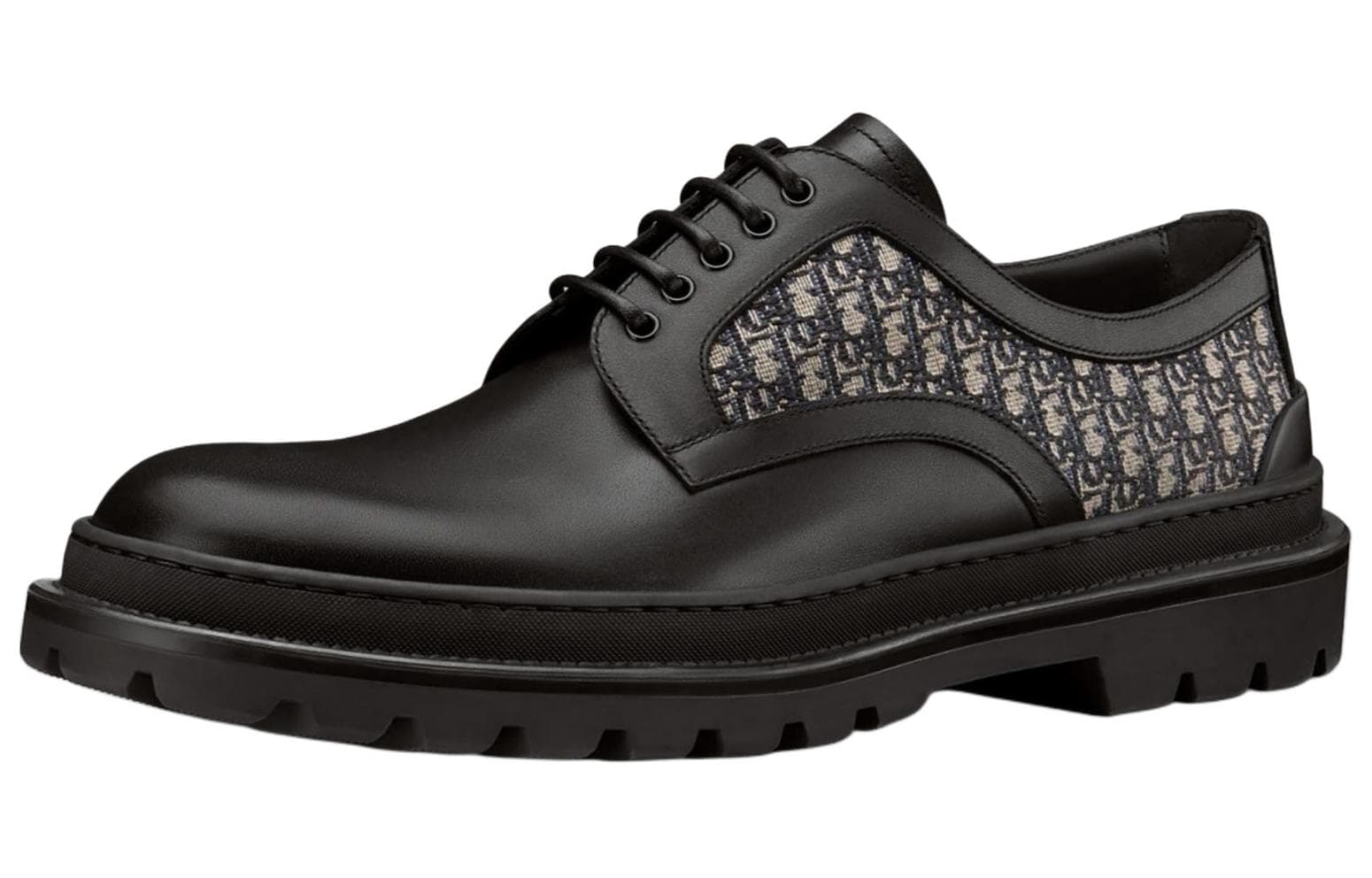 DIOR Explorer Derby Casual Leather Shoes Men's Pitch Black 4