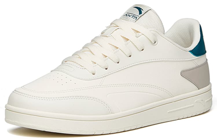 Anta Life Collection Lightweight Low-Top Skateboard Shoes Men's White Gray 6