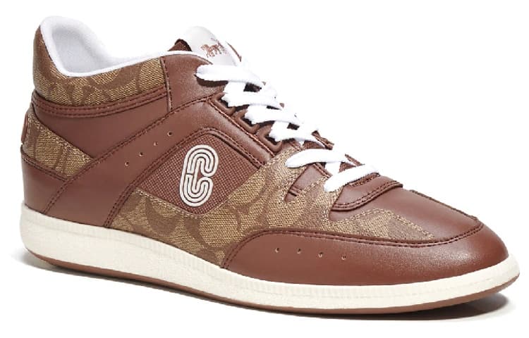 COACH Skateboard Shoes Men Low-Top Brown 4