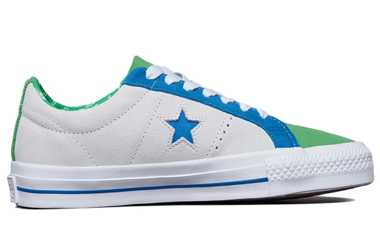Converse Unisex One Star Pro Sneakers White/Blue 4