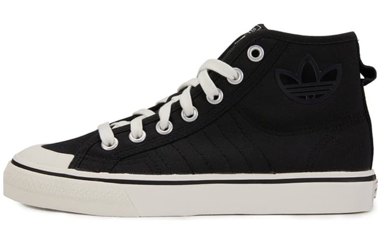 Adidas Originals Nizza Hi 'Black White' Women's 2