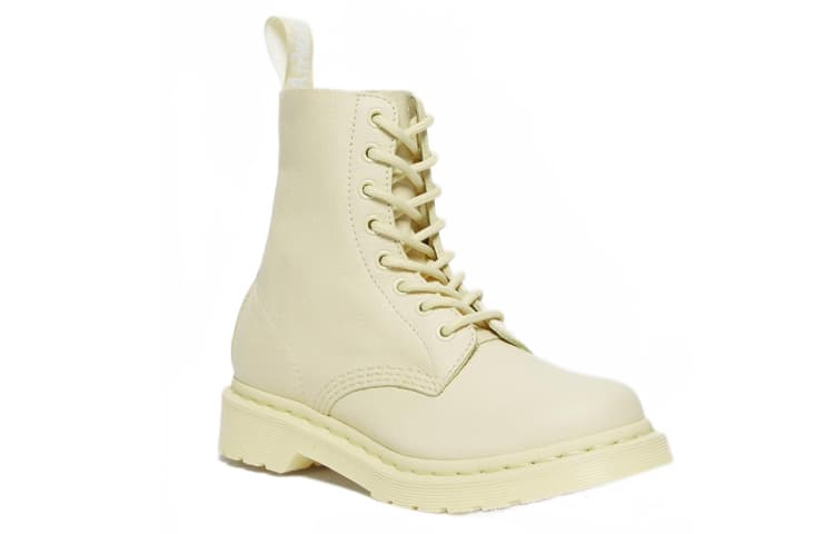 Dr.Martens 1460 Pascal Mono Lace Up Boots 'Cream' Women's 3