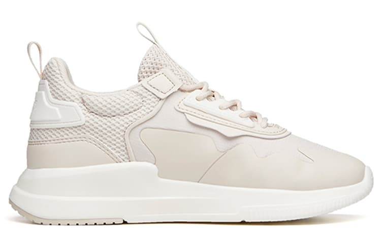 ANTA Casual Shoes Women's Low Top Ivory White/Mud Gray 4