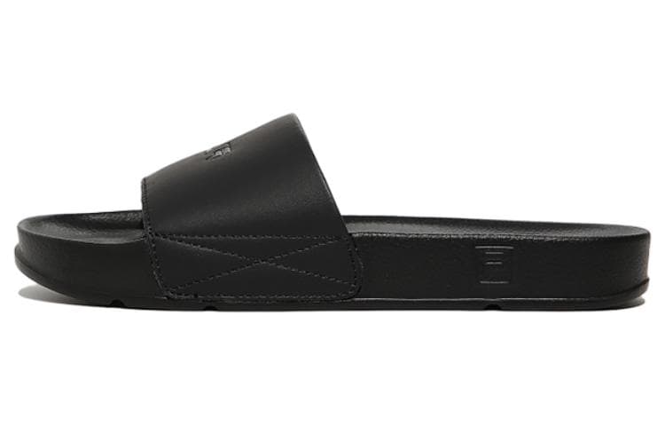 FILA Rubber Sole Slip-Resistant Abrasion-Resistant Slide Slippers Unisex Black Korean Style 2