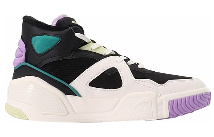 ANTA Skateboard Shoes Women's High-Top White/Black/Purple 3