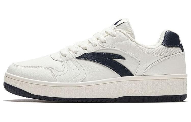 Anta Height Increasing Low-Top Skateboard Shoes Men's White Black 2