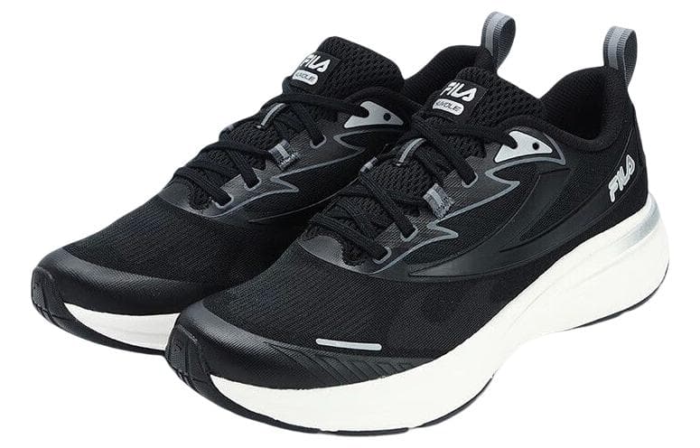 FILA NUVOLE Anti-Slip Wear-Resistant Low-Top Running Shoes Men's Black 4