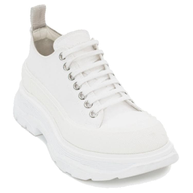 Alexander McQueen Tread Slick Low Lace Up 'White' Women's 6