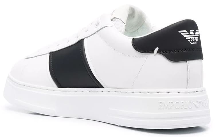 EMPORIO ARMANI Logo-stripe Low-top Sneakers 6