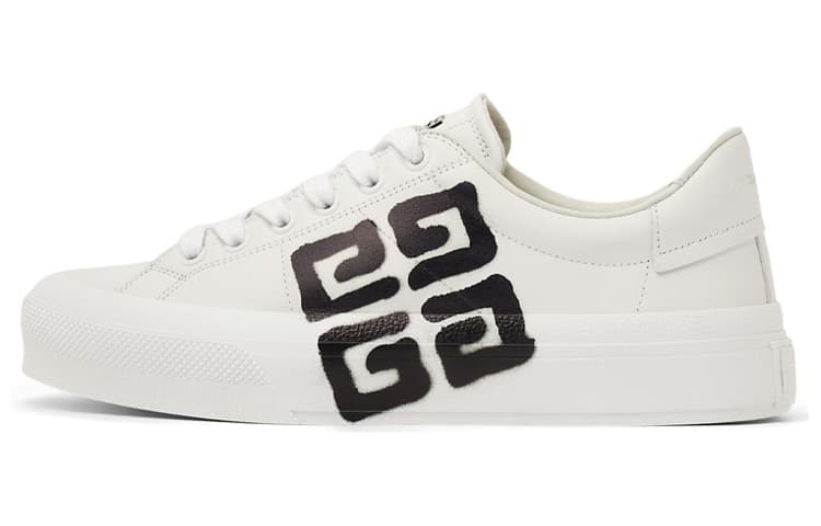 Givenchy Low Top Stylish Skateboarding Shoes Women's White Black 2