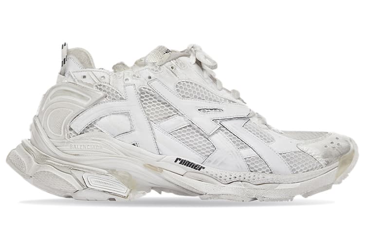 Balenciaga Runner Sneakers 'Whtie Mesh And Nylon' Women's 3