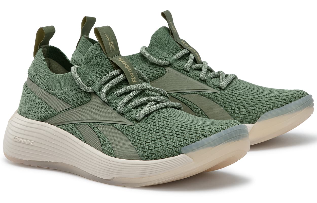 Reebok Wear-Resistant Breathable Slip-Resistant Low-Top Running Shoes Unisex Green 4