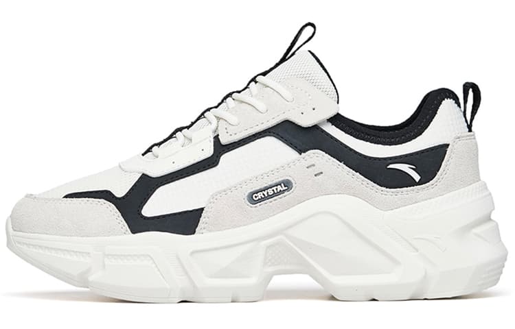 ANTA Life Collection Casual Shoes Women's Low-Top Ivory White/Black 2