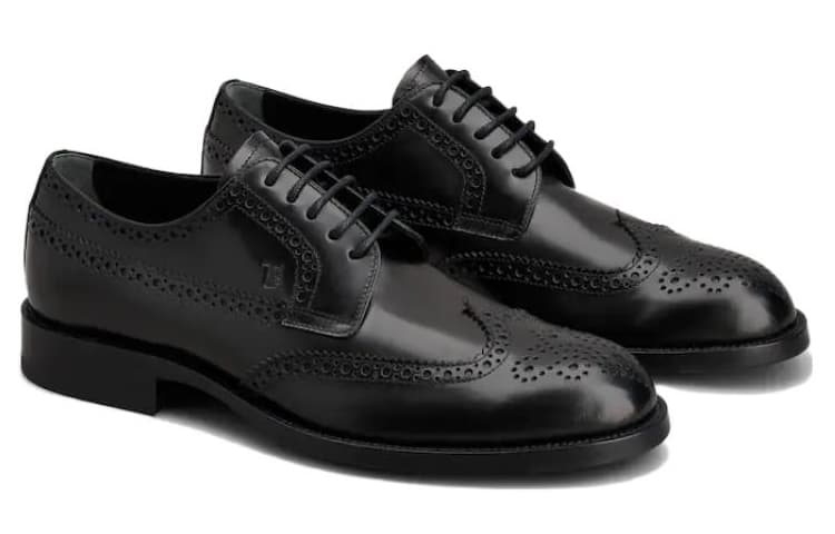 TOD'S Polished-finish Lace-up Brogues 3
