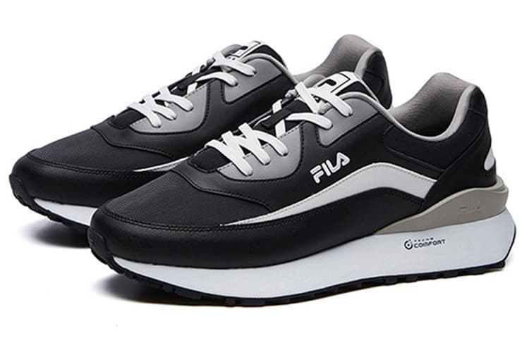 FILA Jogger Low Top Running Shoes Men's Black Gray 6