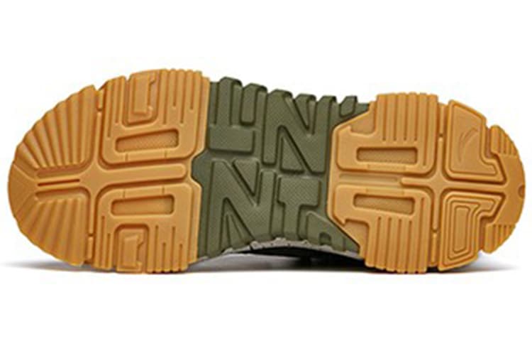 ANTA Dieying Skateboard Shoes Men Low-Top Dark Olive Green/Black 3