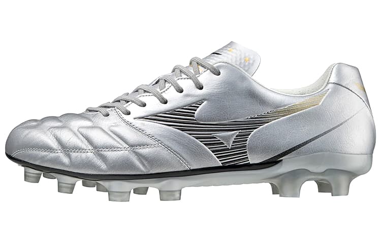 Mizuno Rebula Cup Soccer Shoes Men Low-Top Silver 2