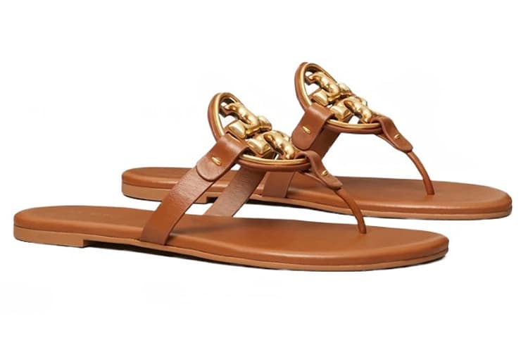 TORY BURCH Miller Flat Thong Sandals 5