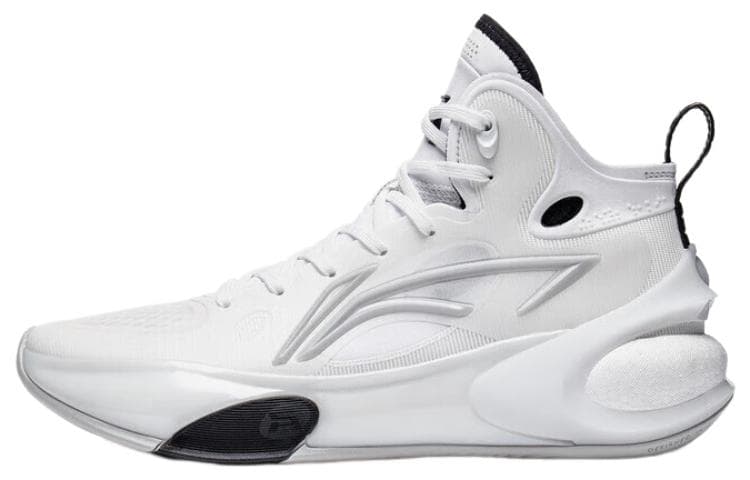 LiNing YuShuai 17 Wear-Resistant High-Top Basketball Shoes Men's Black White 2