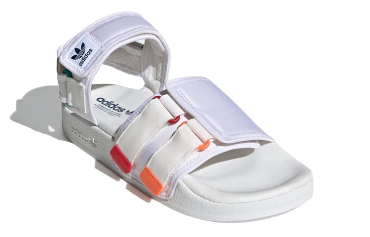 Adidas Originals Adilette Sandal 4.0 'White Scarlet True Orange' 5