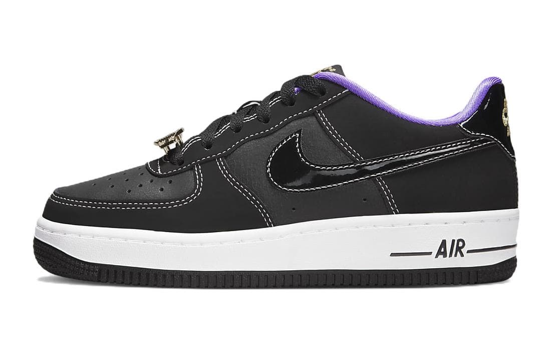 Nike Air Force 1 Low '07 LV8 World Champ Black Purple GS 2