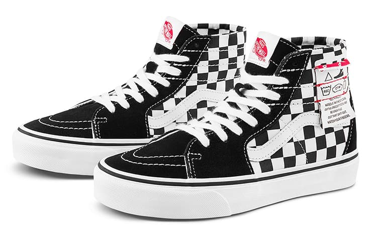 Vans SK8 HI Checkered 'Black White' 3