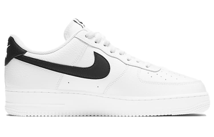Nike Air Force 1 Low '07 White Black Pebbled Leather 3