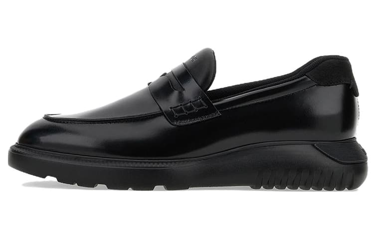 HOGAN H600 Debossed-logo Penny Loafers