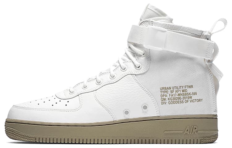 Nike Sf Air Force 1 Mid Ivory Olive