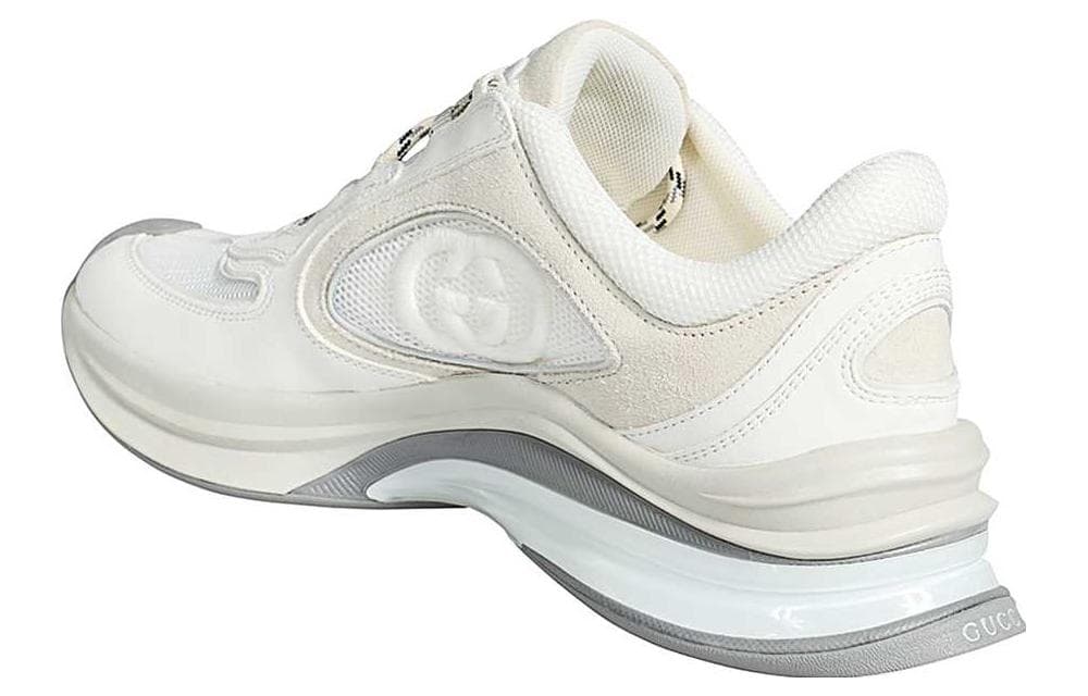 GUCCI Women's Run Sneaker 'White Suede' Women's 5