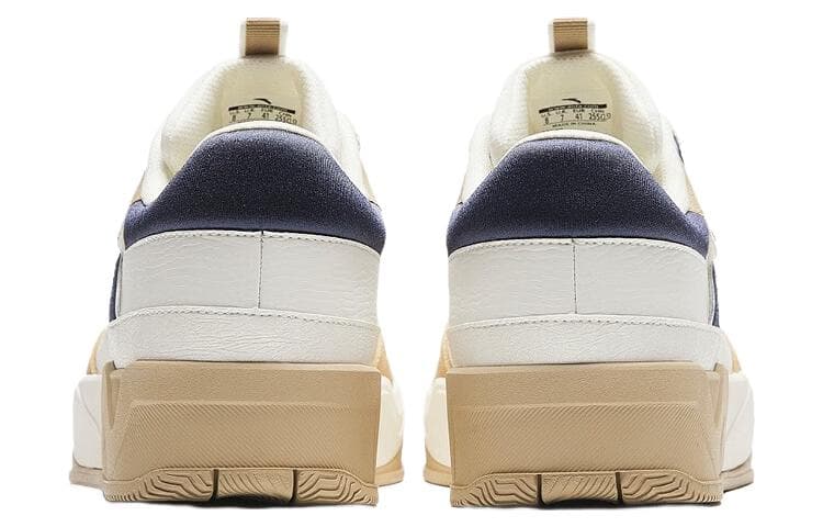 Anta C37 Series Anti-Slip Wear-Resistant Low-Top Skateboard Shoes Men's Yellow White Blue 6