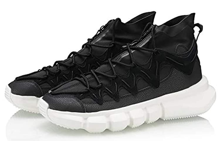 LiNing Essence 2.3 Anti-Slip Wear-Resistant High-Top Vintage Basketball Shoes Women's Black 5
