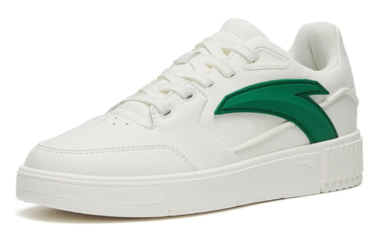 Anta 982 Low-Top Skateboard Shoes Women's White Green 3
