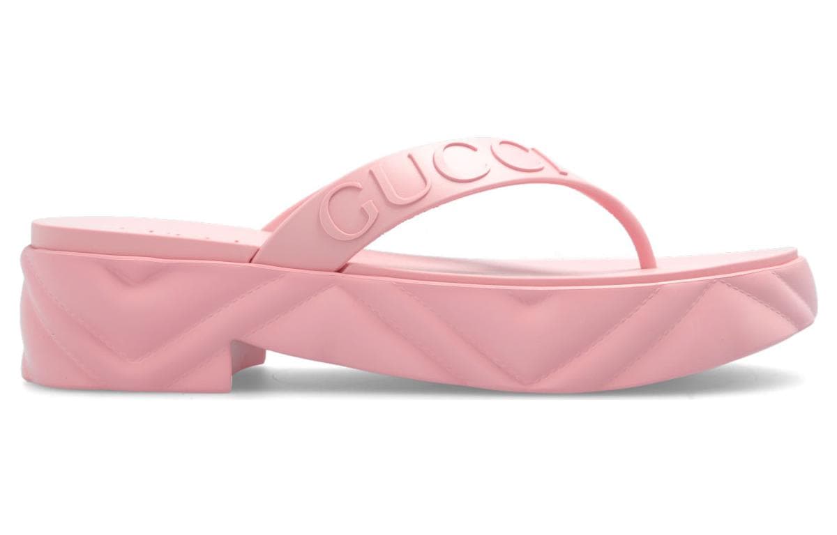 GUCCI Women's Thong Platform Sandal 'Pink' Women's 4