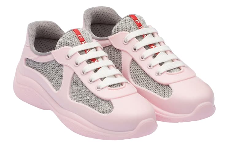 PRADA America's Cup Cushioning Low-Top Sports Casual Shoes Women's Pink 4