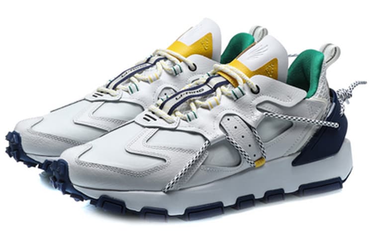 LiNing CF Tracing Flying Knight Anti-Slip And Wear-Resistant Lightweight Balance Low-Top Casual Shoes Men's White 5