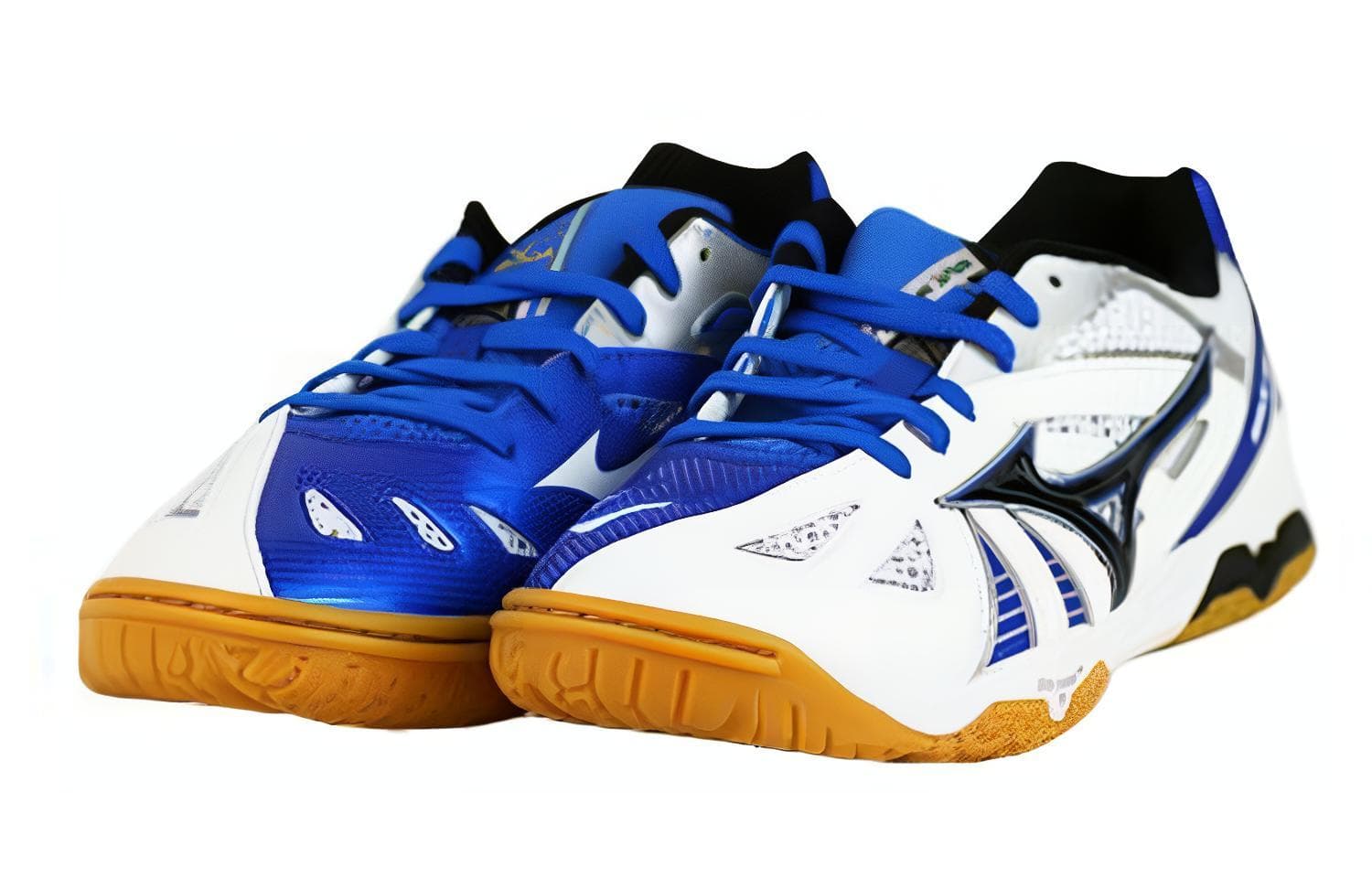 Mizuno Medal 5 Anti-Slip And Wear-Resistant Breathable Low-Top Training Shoes Unisex White Blue 5