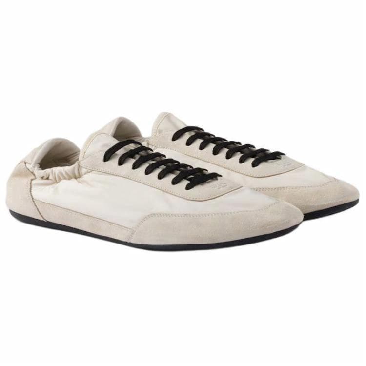 PRADA Collapse Low-Top Casual Shoes Men's Ivory 4