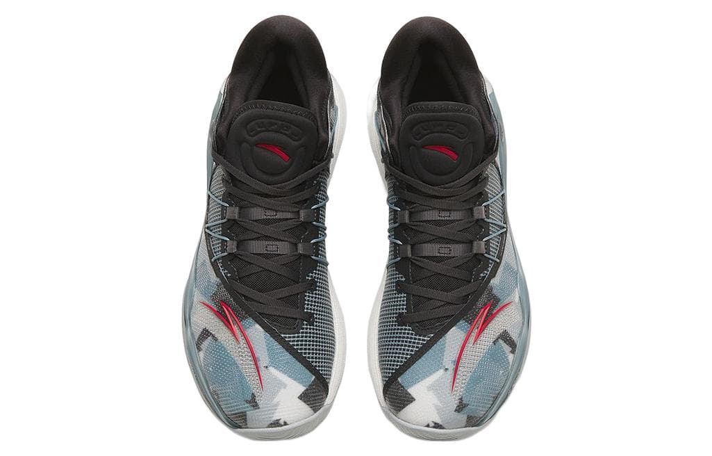 Anta Skyline 1 Anti-Slip Wear-Resistant Low-Top Basketball Shoes Blue Black Warplane Color Scheme 5