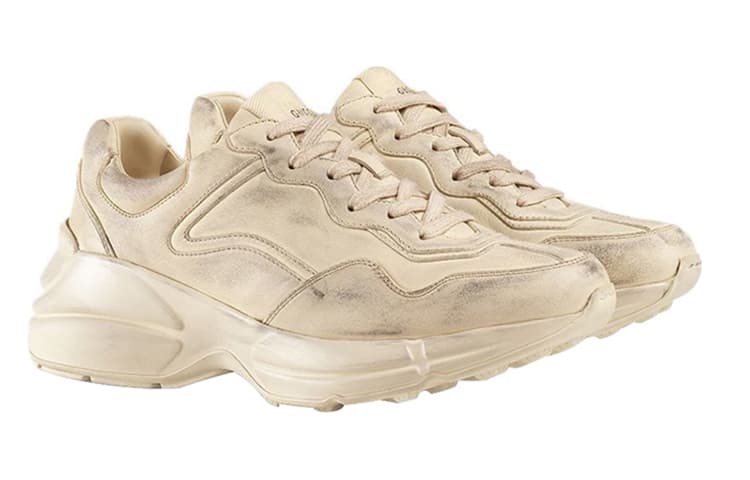 GUCCI Women's Rhyton 'Distressed Ivory' Women's 6