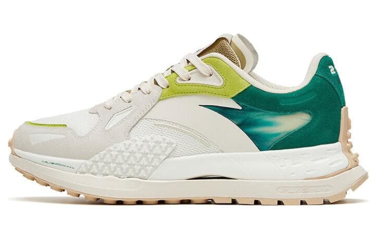 Anta Champion Series Star 202 Anti-Slip Wear-Resistant Low-Top Sports Casual Shoes Men's White Green 2