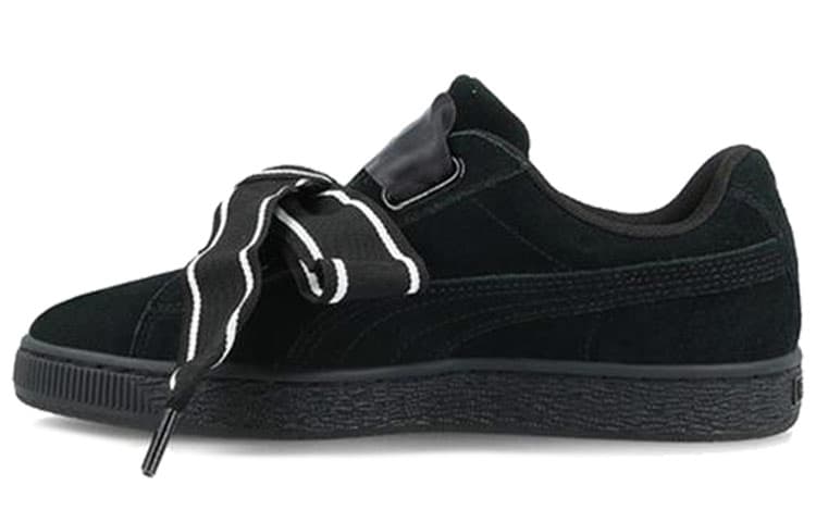 PUMA Suede Heart Satin New Authentic Black Women's