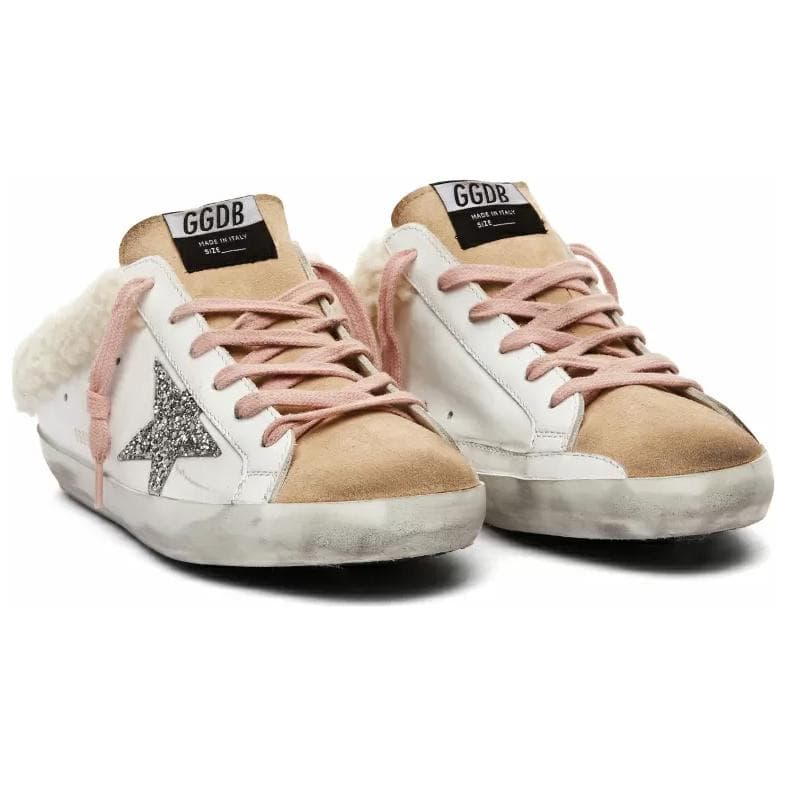 Golden Goose Super-Star Sabot Wrap-toe Slippers Women's Ecru 5