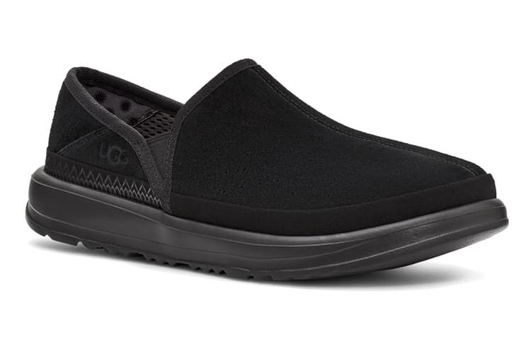 UGG Kick It Slip On Athleisure Casual Sports Shoe Black Fleece Lined 6