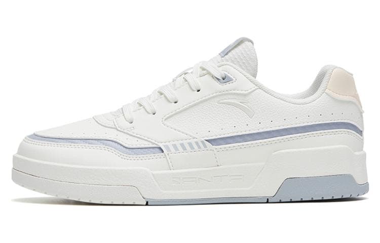 Anta Life Collection Anti-Slip Wear-Resistant Low-Top Skateboard Shoes Women's White Gray